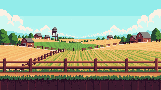 Gus Crop Fields scene in Purrch Run