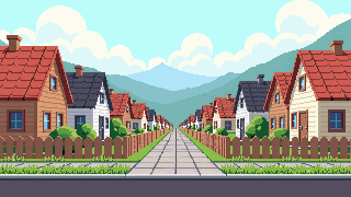 Milo Town Edge scene in Purrch Run